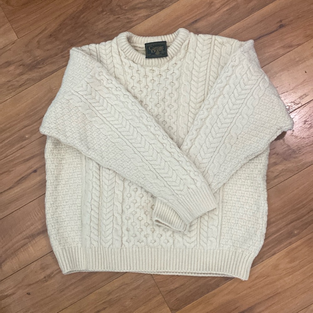 Carraig Donn Irish 100% Merino Wool Sweater